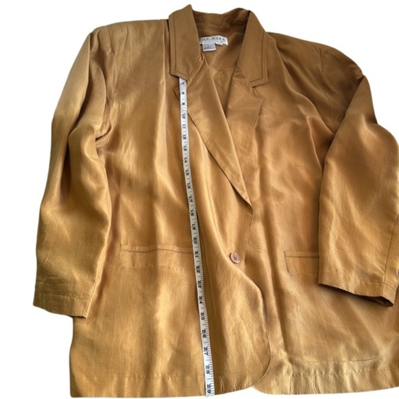 Vintage Sils Mara GSA New York Silk Blazer with 100% silk & 100% Acetate‎ Lining - Picture 5 of 9